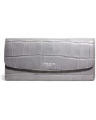 Coach Legacy Soft Wallet in Croc Embossed Leather - Lyst