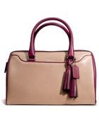 Coach Legacy Haley Satchel in Two Tone Leather - Lyst
