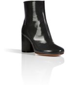 Maison Margiela Boxcalf Ankle Boots In Dark Heather Grey - Lyst