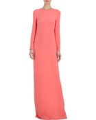 Stella McCartney Long Sleeve Side Slit Gown - Lyst