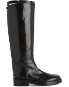 Ann Demeulemeester Leather Riding Boots - Lyst
