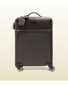 Gucci Gg Supreme Canvas Carry-on Suitcase - Lyst