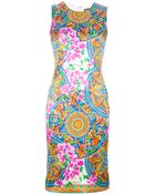 Dolce & Gabbana Floral Print Dress - Lyst