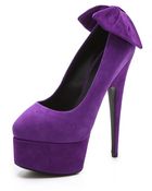 Giuseppe Zanotti Debra Bow Platform Pumps - Lyst