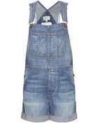 Current/Elliott The Shortall Overalls - Lyst