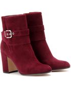 Gianvito Rossi Suede Ankle Boots - Lyst