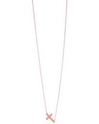 Jennifer Zeuner Mini Horizontal Cross Necklace - Lyst