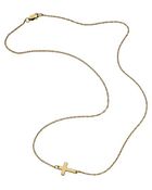 Jennifer Zeuner Mini Horizontal Cross Necklace - Lyst