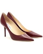 Jimmy Choo Agnes Patent Leather Pumps - Lyst