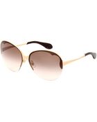 Miu Miu Rounded Sunglasses - Lyst