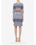 Preen By Thornton Bregazzi Jacquard Panel Dress - Lyst