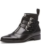 Tabitha Simmons Early Bootie with Buckles in Black - Lyst