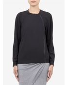 Theory Sonan Zip detail Pullover - Lyst