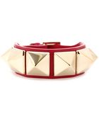 Valentino Rock-stud Leather Bracelet - Lyst