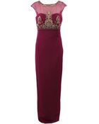 Notte By Marchesa Gown with Illusion Neck - Lyst