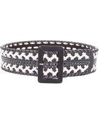 Oscar de la Renta Wide Whip Stitched Belt - Lyst