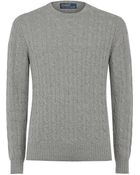 Polo Ralph Lauren Cable Knit Cashmere Jumper - Lyst