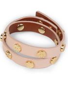 Tory Burch Leather Wrap Bracelet - Lyst