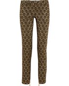 Balmain Metallic Jacquard Skinny Pants - Lyst
