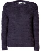 Brunello Cucinelli Cashmere-Silk Chunky Knit Sequined Pullover - Lyst