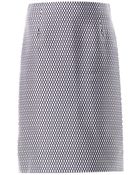 Marc Jacobs Satin Fishnet-print Pencil Skirt - Lyst