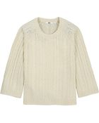 Uniqlo Heavy Gauge Crew Neck 34 Sleeve Sweater - Lyst