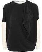 Vionnet Silk chiffon and Crepe-jersey Top - Lyst