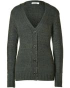 Jil Sander Cashmere Cardigan In Jungel Fantas - Lyst