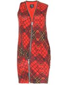 McQ by Alexander McQueen Multizip Tartanprint Dress - Lyst