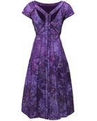 J. Mendel Floral Organza Open Back Dress - Lyst