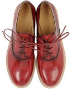 Maison Martin Margiela Leather Lace Up Shoes - Lyst