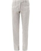 Veronica Beard Ash Herringbone Skinny Trousers - Lyst