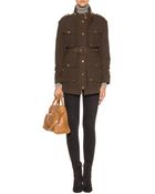 Gucci Jacquelyne Suede Ankle Boots With Studded Heel - Lyst