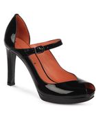 Via Spiga Open Toe Mary Jane Platform Pumps Paula - Lyst