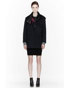 3.1 Phillip Lim Black Neoprene Detachable Bib Parka - Lyst