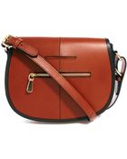 Asos Leather Saddle Bag - Lyst