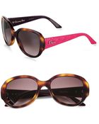 Dior Lady in Oversized Round Plastic Sunglasses - Lyst