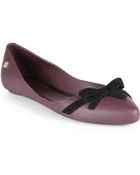Melissa Trippy Bow Ballet Flats - Lyst
