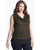 Olivia Moon Draped Sleeveless Top - Lyst