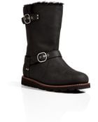Ugg Leather Noira Boots In Black - Lyst