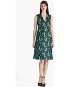 Marni Forest Print Aline Dress - Lyst