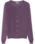 Nina Ricci Pointelle detailed Silk Cardigan - Lyst