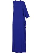 Elie Saab Crepe One Shoulder Gown - Lyst