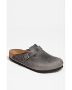 Birkenstock Boston Oiled Leather Clog - Lyst