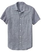 Gap Solid Linen Shirt - Lyst