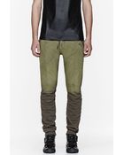 Balmain Olive Two_tone Lounge Pants - Lyst