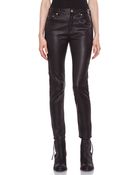 Acne Studios Skin 5 Pocket Leather Pant - Lyst