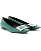 Roger Vivier Belle Vivier Patent Leather Ballerinas - Lyst