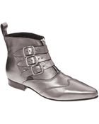 Underground Blitz Pewter Winklepicker Ankle Boots - Lyst