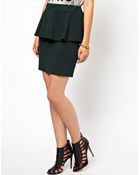 Glamorous Peplum Skirt - Lyst